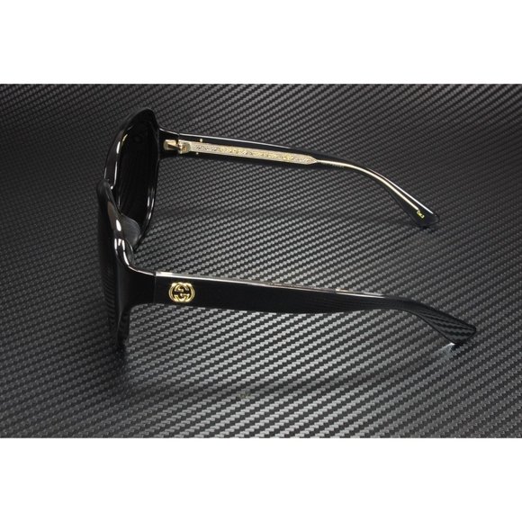 Gucci Oval Black Women\'s 61mm Sunglasses main image 4